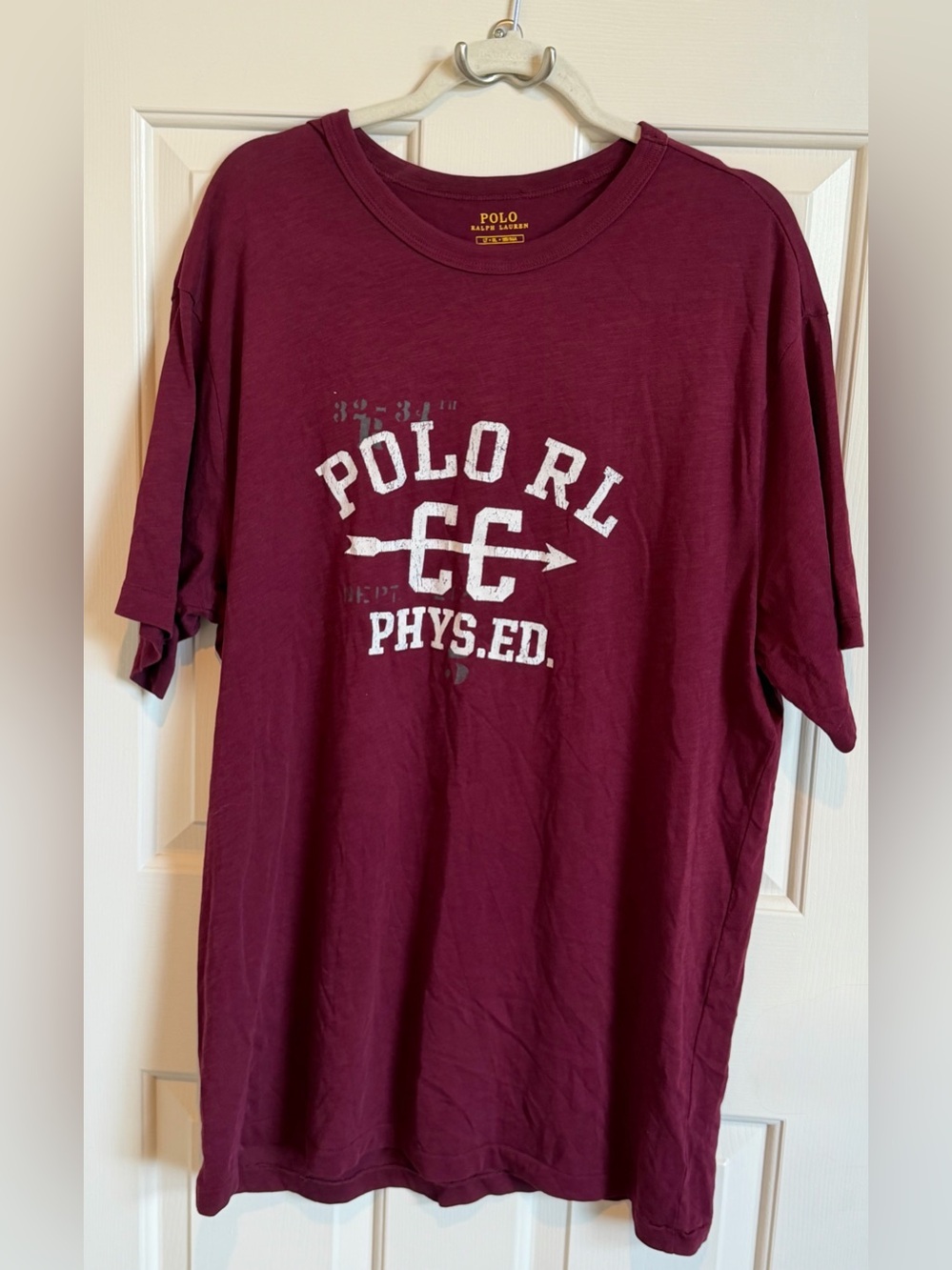 Polo by Ralph Lauren Men's Maroon Graphic Tee